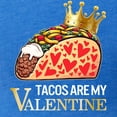 thumbnail image 3 of CafePress - Tacos Are My Valentine Shirt Funny Mexican T Shirt - Mens Football Shirt, 3 of 4