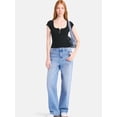 thumbnail image 4 of No Boundaries Cotton Henley Tee, Women's, 4 of 5
