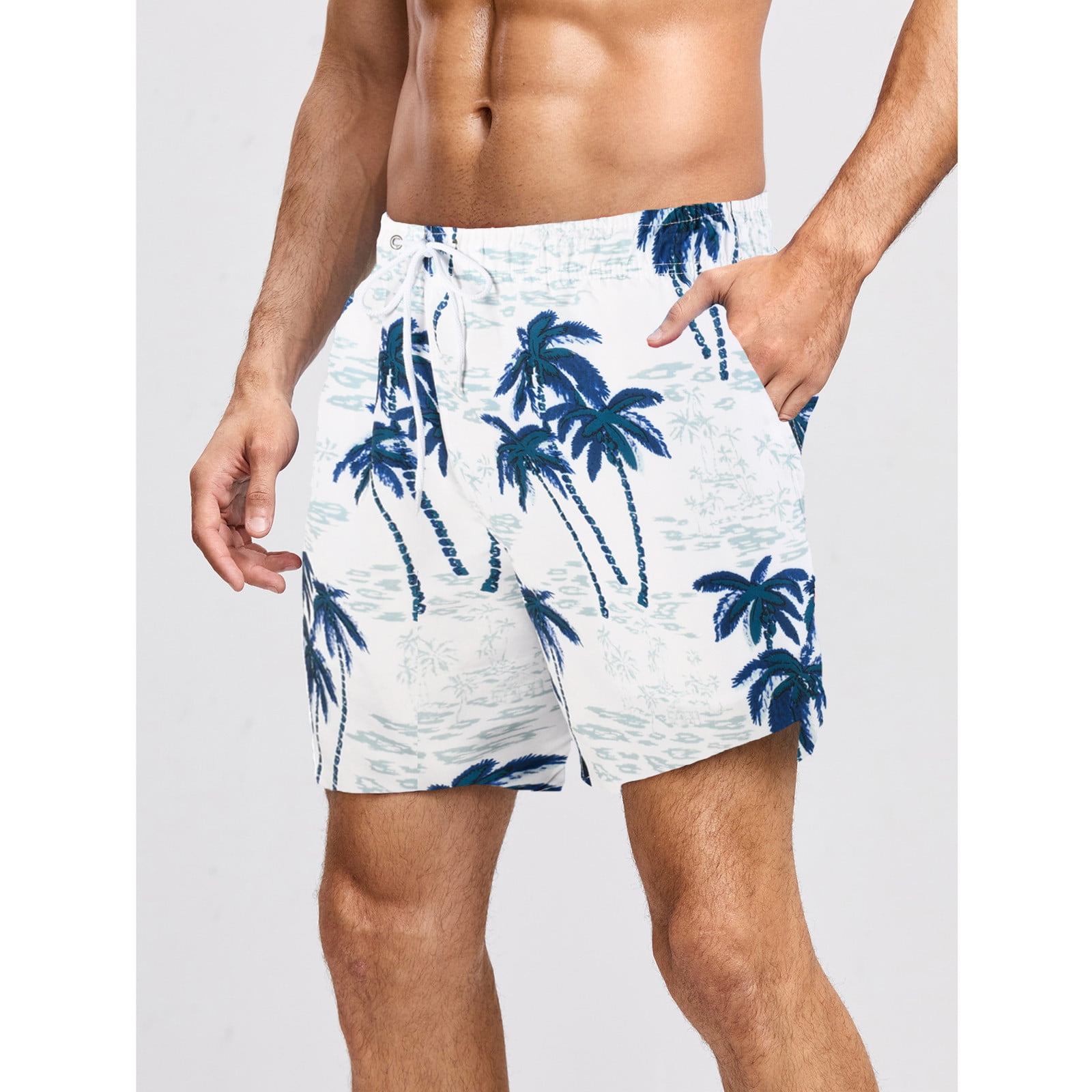 Buy Generic White, L : Beach Board Shorts Men Swim Shorts Swimwear Swimming  Trunks Man Bermudas Surf Boardshort Sport Suits Beachwear with Mesh Lining  Online at Low Prices in India 