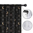 thumbnail image 4 of Blackout Kids Curtains,Black Gold Sun Moon Star Planet Pattern Childrens Insulated Curtains Set Of 2,Bedroom Essentials,Toddler Room Decor 52x63in(132x160cm), 4 of 5