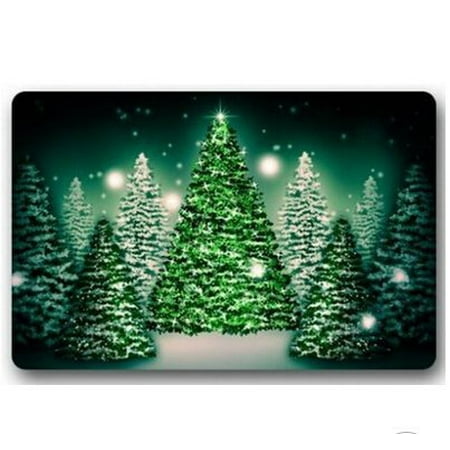 WinHome The Christmas tree Doormat Floor Mats Rugs Outdoors/Indoor Doormat Size 30x18