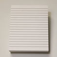 thumbnail image 2 of White Memo Pads/Notepads, With Black Ruled Lines, Size 8.5 x 11, 50 Sheets Per Pad, 5 Pads Par Pack., 2 of 2