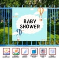 thumbnail image 3 of Baby Shower Large Banners and Signs for Outdoor by DreamController. Polyester Banner with 4 Holes for Easy Hang Indoor & Outdoor | 4x4 Feet Banner for Baby Shower | HD Print Banner Made in USA, 3 of 6