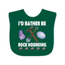 Inktastic Rock Hounding Rock Collector Boys or Girls Baby Bib