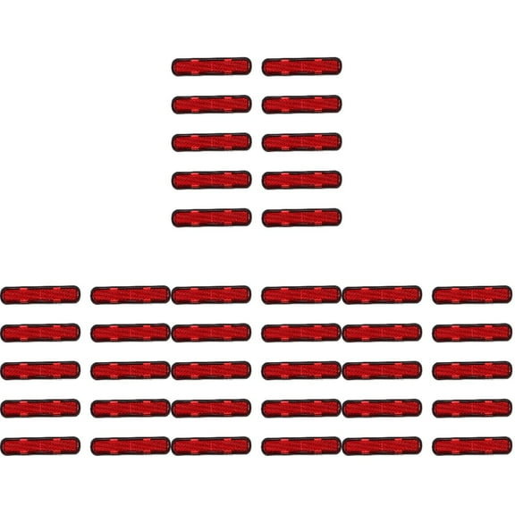 MLINS 40 pcs Driveway Reflector Screw On Car Safety Reflector For Bike Truck Motorcycle