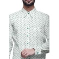 thumbnail image 3 of BESTMAN Printed Cotton Shirts For Men Long Sleeve Slim Fit Formal Shirt For Boy, 3 of 5