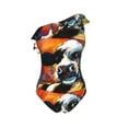 thumbnail image 4 of Yiaed Cow Print Women One Piece Swimsuits Tummy Control One Shoulder Bathing Suits Pattern Ruffle Swimwear-Small, 4 of 8