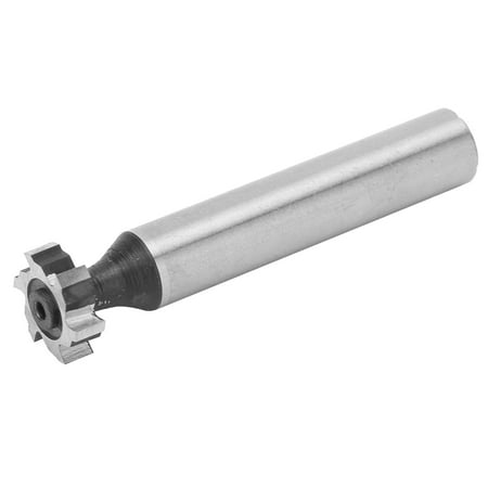 

Tebru T Slot Milling Cutter 4 x 13 x 10mm T Slot Cutter T Slot Cutter Bit Half-Round Keyway HSS High Speed Steel Straight Shank 4 x 13 x 10mm