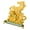 Get rich immediately, variant on Shui Chinese Animal Year Golden Resin Collectible Figurine Decoration for Luck Wealth Home Decoration