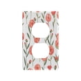 thumbnail image 3 of Switch Panel Switch Decoration 2.76x4.53x0.28 Inches Unused Outlet Cover Switch Plate Wall Plates Living Room Kitchen Bedroom Study Switches Red Cartoon Flower, 3 of 8