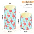thumbnail image 4 of Flamingo Four Leaf Clover Flameless Candles 2 PCS with Remote Realistic Moving Flame LED Tapered Pillar Set for Home Decor, 4 of 7