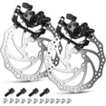 thumbnail image 1 of Pinza de freno de disco TOBWOLF MTB delantera y trasera con rotor de 160 mm, 1 of 7