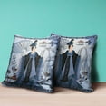 thumbnail image 4 of Three Women Throw Pillow with Removable Cover in Gray Brown Blue 20x20, 4 of 5