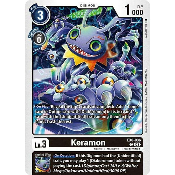 Digimon Infernal Ascension Common Keramon EX6-036