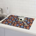thumbnail image 6 of Vsdgher Leaves Flower Dish Drying Mat Super Absorbent Drying Mat Large Dish Drying Mats for Kitchen Counter Kitchen Drying Mat 24" x 18", 6 of 7