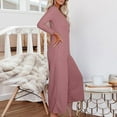 thumbnail image 4 of Diufon Jumpsuits for Women Solid Color Wide Leg Palazzo Long Sleeve Button Down Rompers with Pockets, 4 of 7