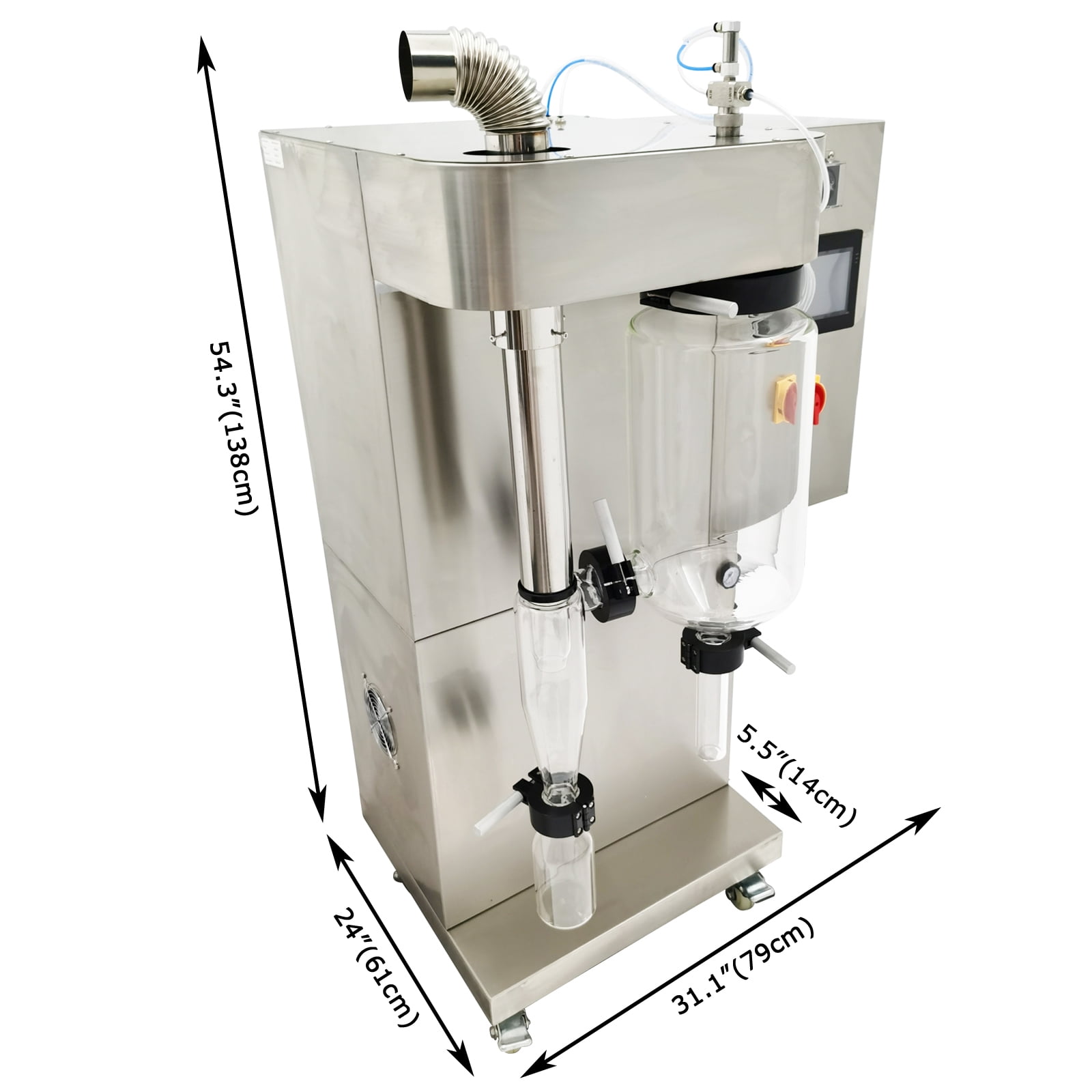 2L Lab Spray Dryer Machine Liquid Drying Machine 220V for Thermosensitive Material