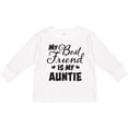 thumbnail image 3 of Inktastic My Best Friend is My Auntie with Hearts Boys or Girls Long Sleeve Toddler T-Shirt, 3 of 5