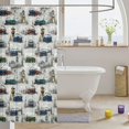 thumbnail image 3 of Erosebridal Train Shower Curtain 72Wx72L, Snow Bathroom Curtain, Snow Train, 3 of 5