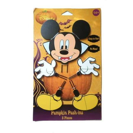 Mickey Halloween Wood Pumpkin Push-In 15 in, Decorate a pumpkin without the mess! This easy to use Mickey Mouse Wood Pumpkin Push-ins are fun for the.., By PTI Group