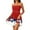 A008-Wine, variant on 4th Of July American Flag Dresses for Women Red White and Blue Print Strapless Tube Dress Usa Flag Mini Cover Ups Dress Cocktail Party Dress