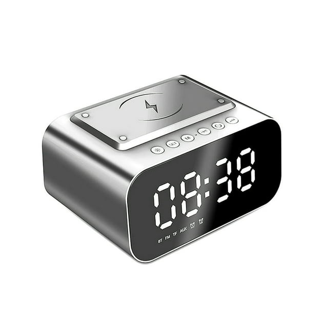 2000mah Multifunctional Wireless Charger Clock High Sound Quality Bluetooth Speaker For Household Bedroom Office