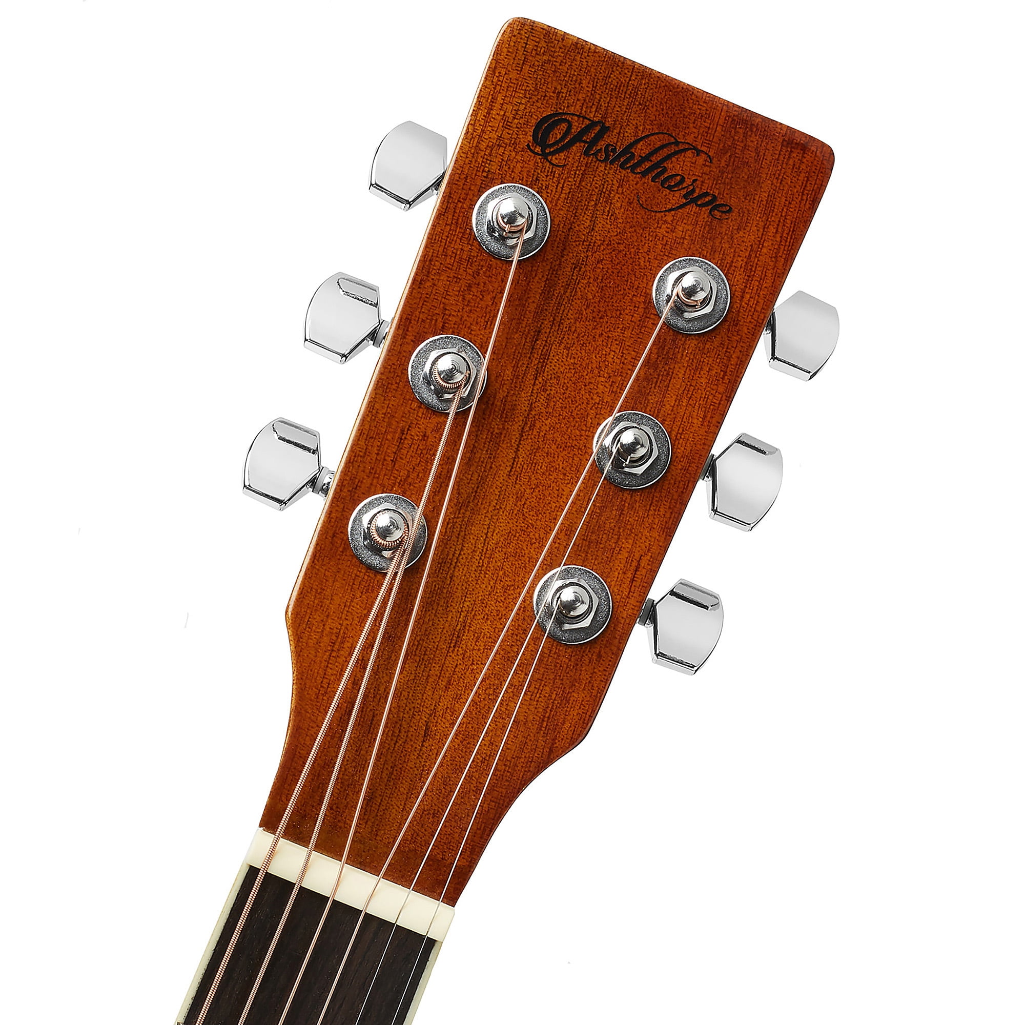Ashthorpe Dreadnought Acoustic Electric Guitar with 10-Watt Amp, Brown