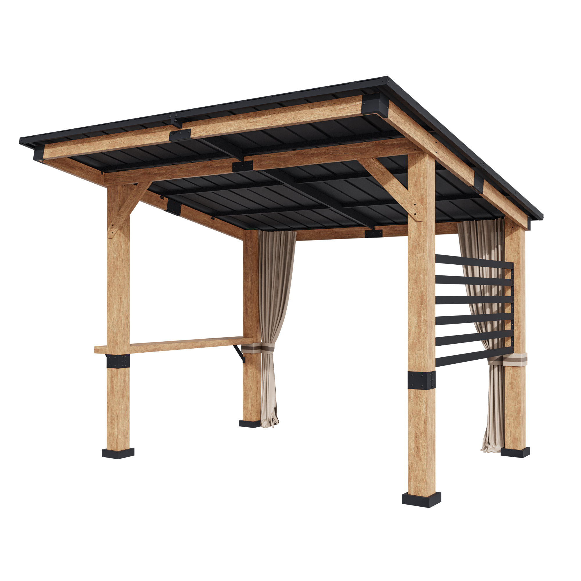 Meetleisure Wood Patio Gazebo, 10 Ft. X 12 Ft.