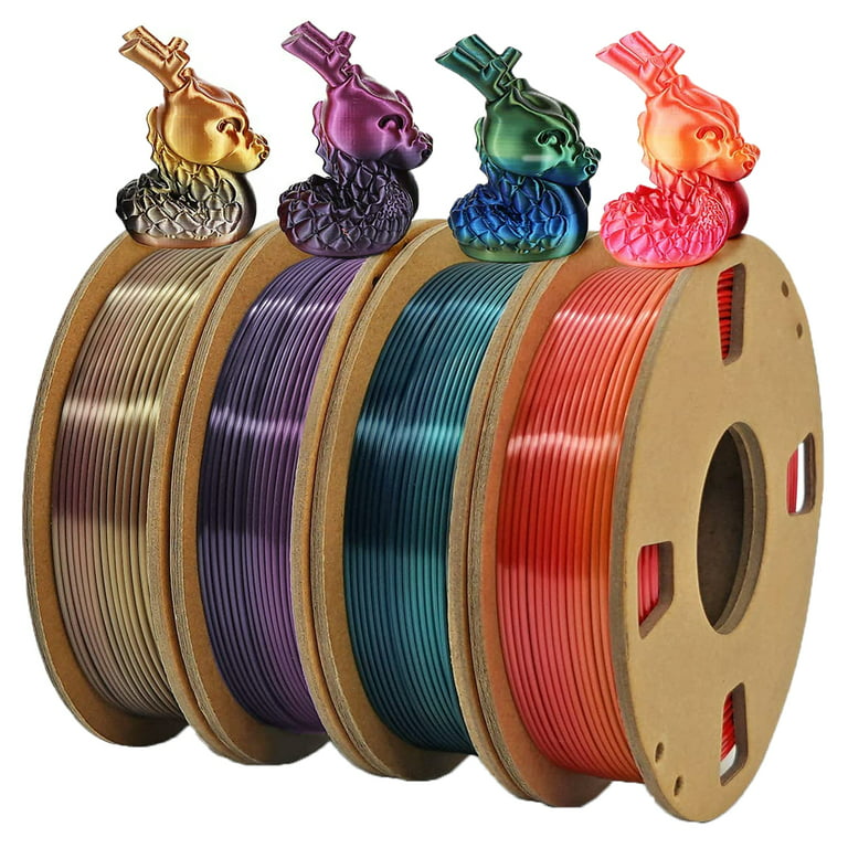 DD 3D Printer Two Color Change Filament PLA Silk Multi Gradient