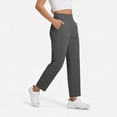 thumbnail image 5 of Linen Blend Pants for Women Trendy Summer Beach Wide Leg Trousers Lightweight Flowy Casual Vacation Outfits, 5 of 6