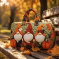 thumbnail image 5 of Large Capacity Quilted Dwarf Pumpkin Embroidered Travel Bag Stylish Carry On Duffel Tote Lightweight Gym Weekender Handbag, Spacious Overnight Organizer for Travel Fitness and Daily Use 18 Inch, 5 of 6