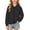 Black, variant on YUANxueke Girls Zip Up Detachable Sleeves Sweatshirt Fashion Warm Solid Color Hoodie Cozy Jacket with Pockets,Beige,4-5 Years
