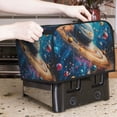 thumbnail image 7 of Honeii Colorful Planet Universe Print 4 slice Toaster Cover, Two Slice Toaster Dust-proof Cover For Kitchen Small Appliance and Fingerprint Protection, 7 of 7