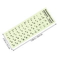 thumbnail image 2 of Miangastore 1 Sheet Glow In The Dark Keyboard Sticker Russian Keyboard Replacement Sticker, 2 of 8