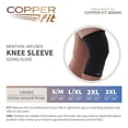 thumbnail image 6 of Copper Fit® ICE Compression Knee Sleeve, Menthol Infused, Small/Medium, Black, FSA HSA Eligible, 6 of 11