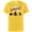 Yellow, variant on Disney Goofy Racing Team "Gawrsh!!" Race Car Driver - Short Sleeve Cotton T-Shirt for Adults - Customized-Black