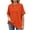 Orange, variant on Trgacdwlo S-6XL Plus Size Tunic Tops for Women Crew Neck Womens Short Sleeve Shirts Hide Belly Summer Vacation Black Tops for Women