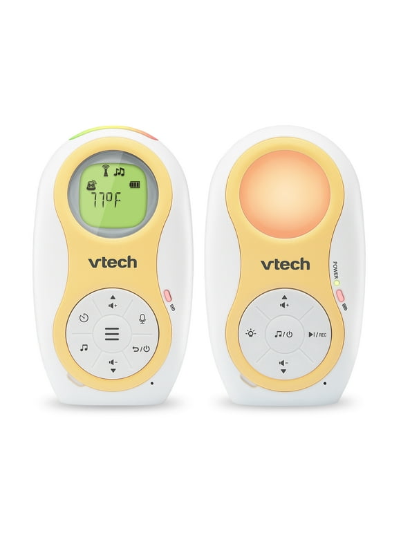 VTech DM1215 Enhanced Range Digital Audio Monitor with Dual Unit Rechargable Battery & Night Light