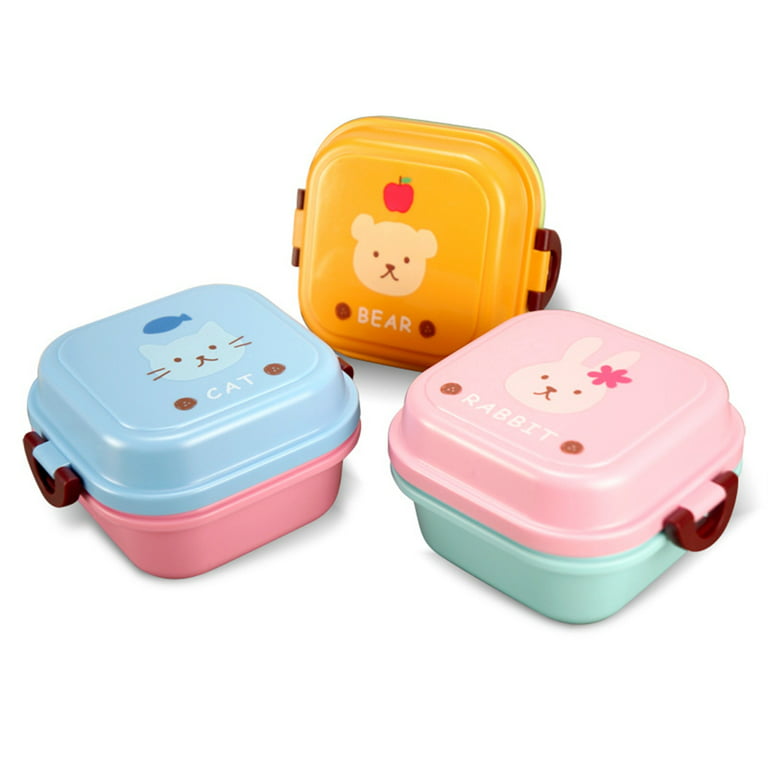 Bento Box Picnic Snack Box - Portable Salad Lunch Container - 2 Layers Lunch  Boxes, Meal Prep to go Containers for Food Fruit Snack, Microwave Storage 