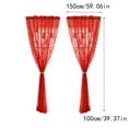 thumbnail image 4 of Amzcrzy Polyester Curtain Christmas Decorations Christmas the Exquisite Christmas Style Window Drapery Festive Decorations Making the Window Wear the Coat Of Christmas Halloween Decorations, 4 of 6