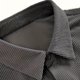 thumbnail image 3 of Camisas Elvqul Hombre Playa Gris Algodón Stretch Manga Corta Liso con Solapa Botones, 3 of 8