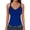 Blue^0324V&04, variant on Ribbed Tank Top Women Sleeveless Fitted Womens Vneck Tank Tops Stretch Spaghetti Strap Camisole Breathable Workout Basic Undershirt Women Black XXL