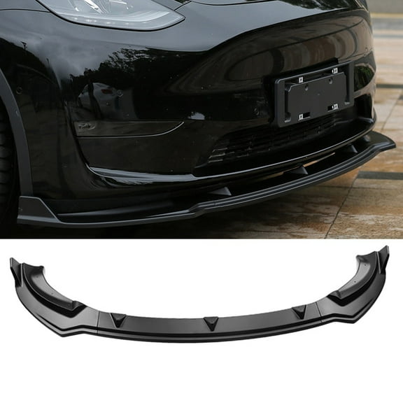 NINTE Front Bumper Lower Lip for 2020-2022 Tesla Model Y Matte Black