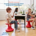 thumbnail image 3 of ECR4Kids Twist Active Wobble Stool, 14in Seat Height, Classroom Furniture, Red, 3 of 9
