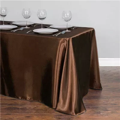 

BITFLY Satin Tablecloth 57x144Inches Rectangular Table Overlay Cover Bright Silk Tablecloth Smooth Fabric Table Decor for Wedding Banquet Table Decoration