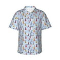 thumbnail image 1 of Fotbe Sailboats And Seagulls Camisa Hawaiana para Hombre Unisex – Camisa Casual de Verano con Botones de Manga Corta de Algodón y Lino,XX-Large, 1 of 7