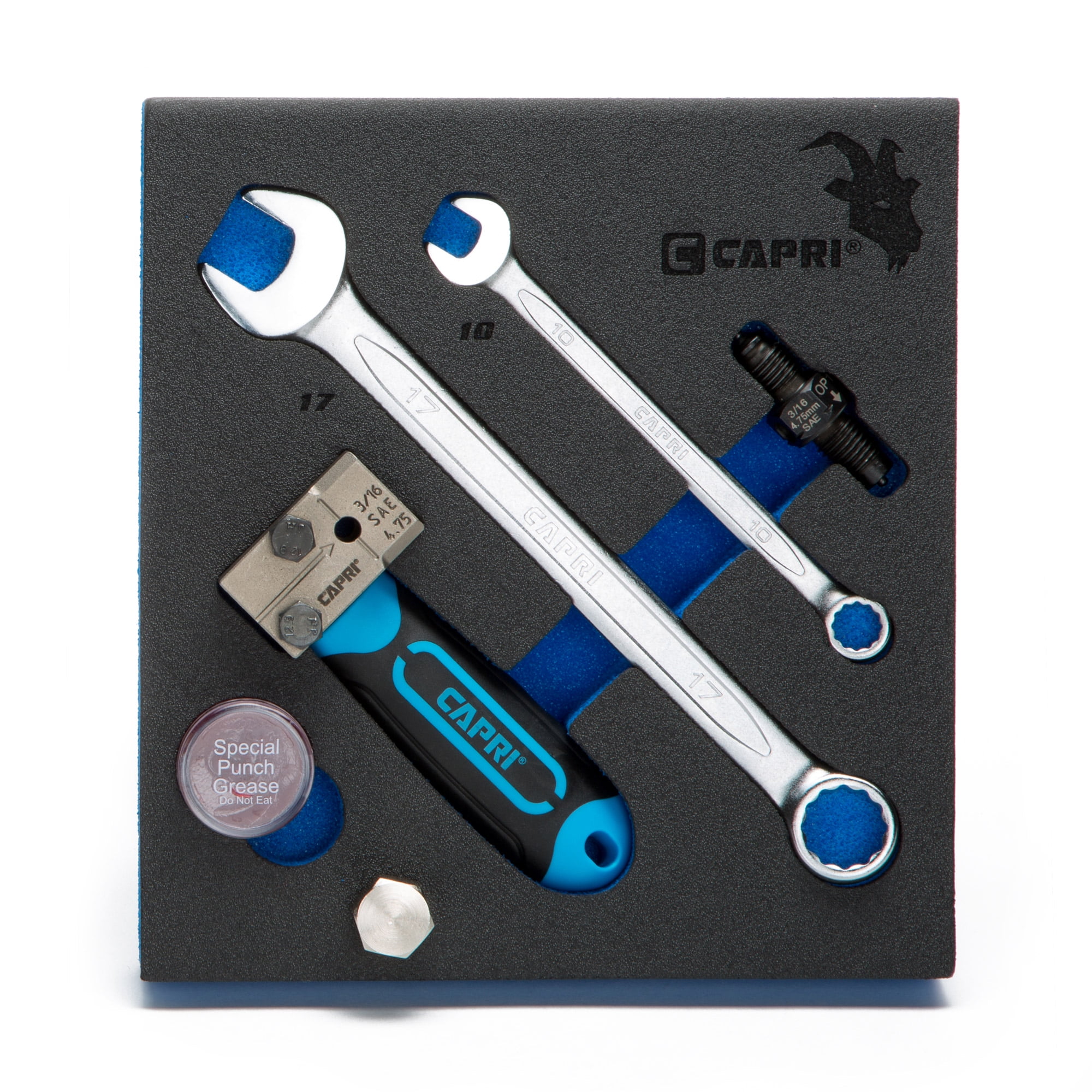 Capri Tools 3/16 in. Double Flaring Tool Kit with Wrenches in Mechanic