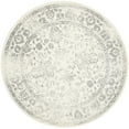 thumbnail image 3 of SAFAVIEH Adirondack Wyatt Traditional Distressed Area Rug, Ivory/Silver, 5' x 5' Round - Transitional Modern Design, Ivory & Silver, Ideal for Living Room, Bedroom, Dining Space, 3 of 11