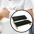 thumbnail image 1 of Runquan 2 Pieces Manicure Armrest Multipurpose Nail Hand Rest for Nail Art Foot Hand Black, 1 of 8