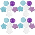 thumbnail image 4 of 100 bolas de plástico con forma de estrella de colores para piscinas de bebés, ideales para parques infantiles, decoraciones para fiestas en la piscina y juegos sensoriales, 4 of 8